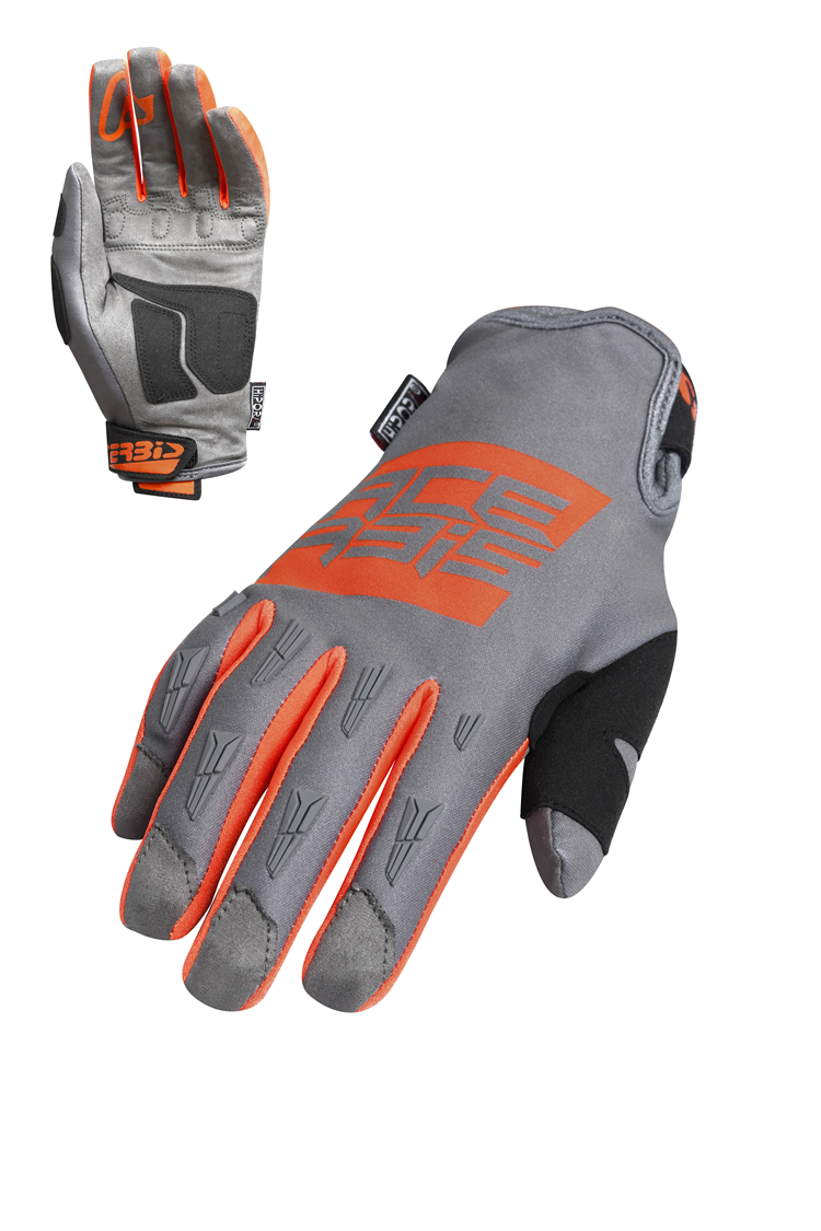 GUANTES ACERBIS X WP GRIS NARANJA XL